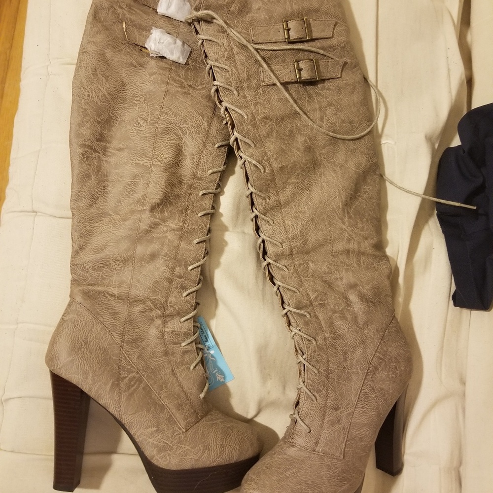 Taupe Tan boots